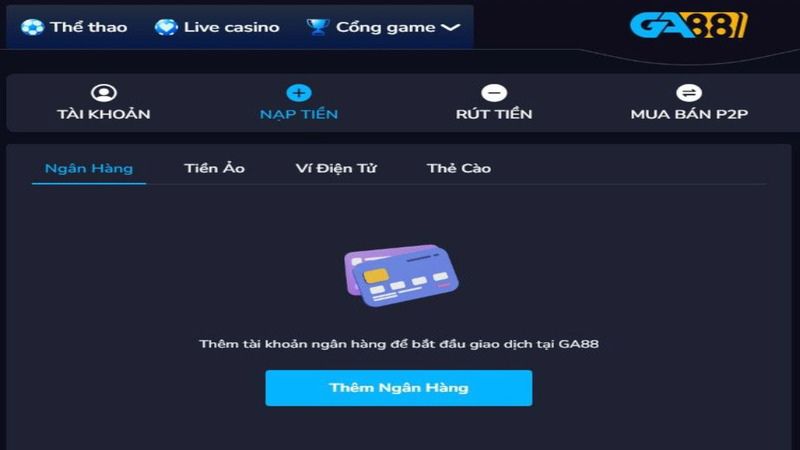 Nạp tiền 6686 là bước quan trọng giúp tham gia cá cược