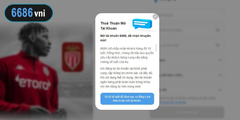 Khách hàng tuân thủ đúng quy định về tạo tài khoản