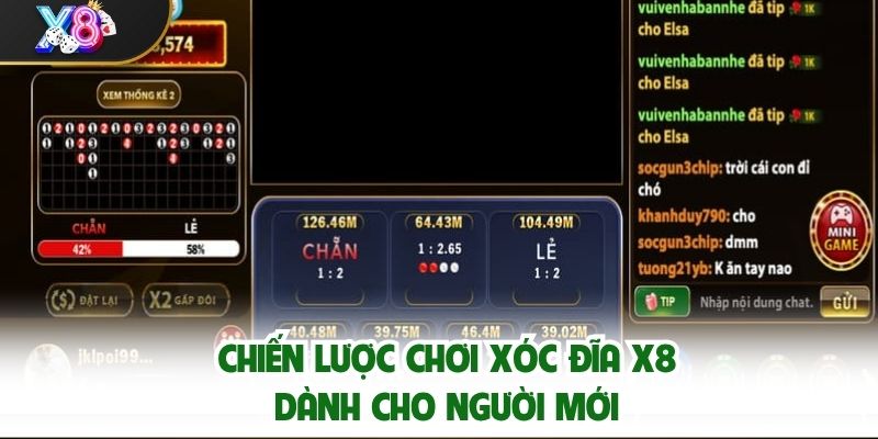 Chiến lược chơi Xóc đĩa X8 dành cho người mới